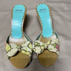 Moschino Wooden Mule